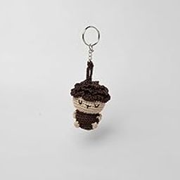 SHEEP CROCHET SOFT KEYCHAIN ANIMAL THEME KEYRING SOFT AND FLUFFY FAMCU-image-3
