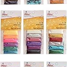 Midas Glitter Sparkling Glitter Powder for DIY - Craft Glitter for Decoration and, Resin Art- Pack of 9 (6 * 9) Total 54 Packets (2 GMS Each)-3