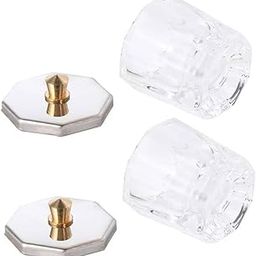 CARTNOVA‚Crystal Nail Cups: 2 Pack Transparent Mixing Containers for Acrylic Powder ‚¨ Perfect for Nail Salons, Schools & Home Use-50