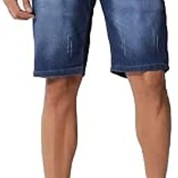 Men Slim Fit Denim Shorts-image-64