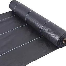 Mahira Premium Garden Weed Control Barrier Sheet Mat 3 Meter x 5 Meter, Landscape Fabric 110 GSM Heavy Duty Weed Block Gardening Mat for Gardens, Agriculture, Outdoor Projects (Black)-92