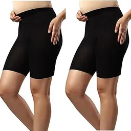 tummy Women’s Maternity Shapewear Shorts | Pregnancy Belly Support High Waist Underwear | Soft Seamless Mid-Thigh Maternity Panty to Reduce Chafing & Provide Comfortable Fit - Pack of 2-picture-7