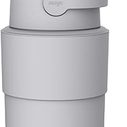 Magic Heka 100% Odor Locking Diaper Bin - Foldable Nappy Pail with Child-Safe Lock, No Special Bag Required, Baby Diaper Disposable Bin, Works with Regular Trash Bags, 35 Diapers Capacity, Concrete-19