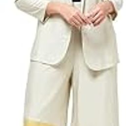 Women's Solid Colorblock Blazer with Matching Pants Set Formal Business Suit for Women Professional and Stylish Look Pastel Green-picture-17