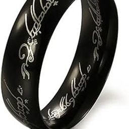Rings for Men and Boys Fashion Black Ring for Men | Ring for Men Stainless Steel Rings for Mens | Birthday Gift for Men & Boys Anniversary Gift for Husband-image-64
