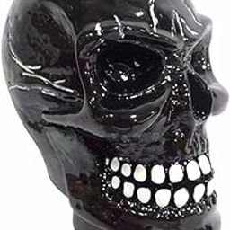 Auto Hub Plastic Black Skull Car Gear Shift Knob - Universal-23