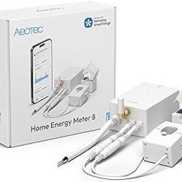 Aeotec Home Energy Meter 8 - Smart Electricity Monitor - Real-Time Usage and Production Tracking - Z-Wave Long Range - 2x200A Clamp-On Sensor - Supports 2-Phase Power - SmartThings - HomeAssistant-13