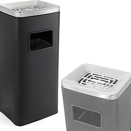 Stainless Steel Trash Can for Indoor Outdoor (Matte Black)-picture-13