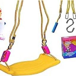 FunBlast Swing for Kids – Adjustable Plastic Swing/Kid’s Jhula, Indoor and Outdoor Hanging Swing for 3+ Years old Boys and Girls, Kid's Swing Seat with Hand Grip (Multicolor)-19
