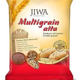Jiwa Cold Pressed Multigrain Flour / Atta| Soft Fluffy Rotis | Chakki Ground with Goodness of 5 grains | 100% Natural Ingredients | 1 kg-image-85