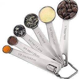 RKPM HOMES™ Measuring Spoon Set, Stainless Steel Measuring Spoons, Set of 6 Metal Measuring Spoon for Measuring Dry and Liquid Ingredients of Cooking Baking-image-86