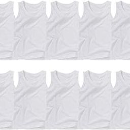 Baby Boys and Girls 100% Pure Cotton White Vest Inner wear Combo Pack of 5 and 10 pc-image-21