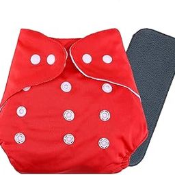 KINDAR CARE Leakage-Proof Baby Infant Cloth Diaper Pants for Newborns 0-3 Years Kids, High Absorbent Reusable Washable Cotton Nappy Adjustable Size (Pack Of 1 Diapers + 1 Insert Pad), Multicolor-image-16
