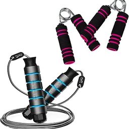 Jump rope & Hand Grip Strengthener and Finger Exercise Equipment for Men & Women, Power Gripper for Gym Workout and Hand Strength Training-image-85