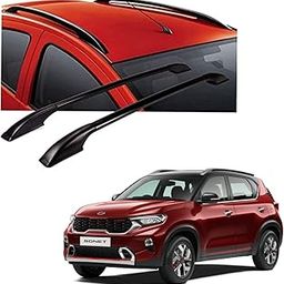 DS ENTERPRISE Drill Free Roof Rails for KIA Sonet All Models - Black Color (Pack of 2)-picture-14
