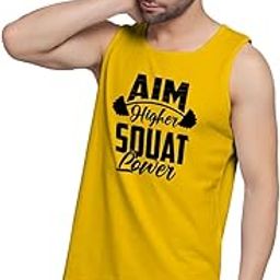 aim higher Gym Vest Printed Tank Top Bat Vests Mens Gymwear Sando Fabric 100% Cotton sleeveless Vest Sando_(DS-SDO-02)-image-70