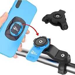 MobiLock Bike Mobile Phone Holder with [Strong 3M VHB Adapter + Vibration Dampener] Motorcycle Phone Mount (Handlebar-Blue)-63