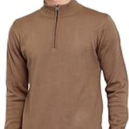 Men Grey Pullover with Zip Detail-61