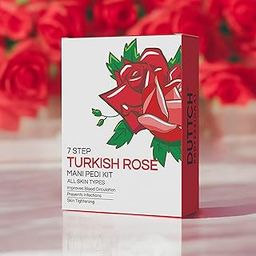 Duttch Professional Turkish Rose Mani Pedi Kit, Repairs Cracked Heels, Moisturization, Foot Peeling Mask, Cream & D-Tan Scrub For Women & Men-28