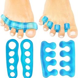 Toe Separators By Envelop - Toe Spacers Provide Bunion Relief & Improve Circulation - Durable Silicone Gel Makes the Perfect Toe Separator That Supports & Comforts Toes - Vive Guarantee (Blue)-10