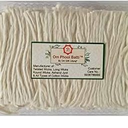 Long Cotton Wicks for Diya, Lambi Batti for Puja, (Pack of 1, White) (1000)-image-56