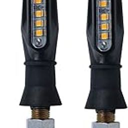 KOZDIKO Front & Rear Side Sleek Yellow Indicator Light Set of 2 Pcs For Bajaj N160-1