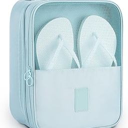 Compact Shoe Bag/Organizer/Pouch | Protect 3 Pairs of Shoes | Perfect for Travel and Daily Storage (Sky Blue)-image-69