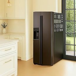 Side by Side Fridge Top Cover >400L | Dustproof Refrigerator Cover Mat | Fits LG, Samsung, Haier, Godrej | Mud Cloth Print | Washable Fridge Cover for Side by Side Door Models | THROWPILLOW.IN-image-34