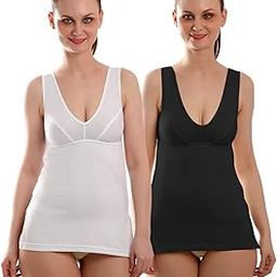 Women Bra Camisole Spaghetti Top Modal Soft Cotton Slip Innerwear Camisole Slip for Women Long Kurti Slip Suit Slip Camisole Combo Pack of 2, Small-image-89