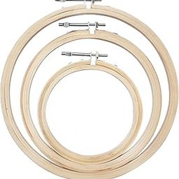 Wooden Hoop Ring Set for Embroidery - 5, 6, and 7 Inch Sizes - Adjustable and Easy to Use-picture-30