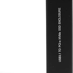 External NVMe M.2 Sata SSD Enclosure USB 3.1 GEN 2 Type-c Port 10 Gbps, Sizes of 2230/2242/2260/2280mm 2TB M-Key B+M Key for Laptop,Computer & Desktop (Black)-picture-28