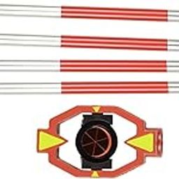 Survey Mini Prism with Mini Prism Pole - Mini Prism 25.4mm For Total Station With 4 Poles Survey (PACK OF 1)-image-23