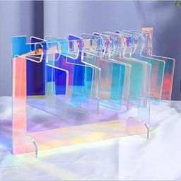 Styfy Acrylic Nail Art Display Stand, False Nail Organiser, Press On Display Hanger - Holographic-26