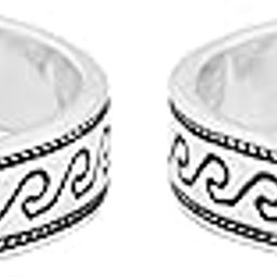 Silver Toe Rings For Women Pure Silver 925 - Wave 2 Pattern | Chandi Bichiya | Adjustable Toe Rings - Gift for Wife-image-34