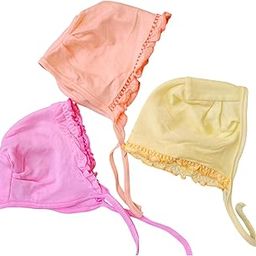 Baby Caps, Soft, Extra Comfortable, Multi-Colour, String, Hand and Machine Washable-6