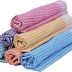 Traditional Thread's 100% Cotton Hand Towels | Ultra Soft,Light Weight, Quick Dry Hand Towel for Home,Travel, Kitchen,Cleaning |Hand wash Towel |Cotton Kitchen Napkins| Set of 6-image-10