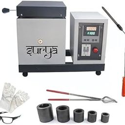 Johnson Tools Surya 1Kg Melting Furnace - Furnace for Gold and Silver Jewelry | Ivory Grey Color - Premium Melting Machine (1 kg Melting Furnace)-16