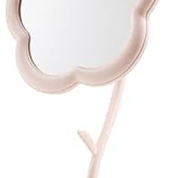 Vaisag house 1 PC Flower Makeup Mirror Girl Heart Desktop Desktop Makeup Mirror Women's Dresser Student Dormitory Portable Touch Up Mirror-image-3