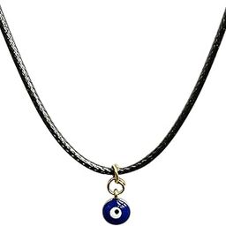 Evil Eye Charm Pendant for Women & Girls | Black Thread Evil Eye Choker Necklace for Nazar Suraksha | Handmade Lucky Evil Eye Locket Jewelry for Protection Spiritual-image-33