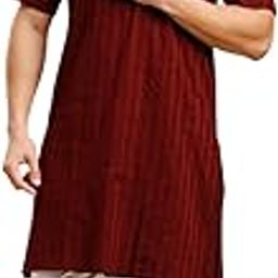 Men's Textured Pure Cotton Half Sleeve Kurta-image-13