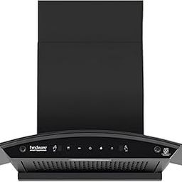 Hindware Smart Appliances EVITA AC 90 IN | 1200 m³/hr | Filterless Auto-Clean Kitchen Chimney With Metallic Oil Collector, Motion Sensor & Touch Control | 2025 Model 90cm (Curved Glass, Black)-87