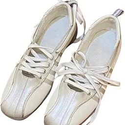 Leather Strap Ballet Shoes for Women Soft Round Toe Small Leather Shoes-image-61