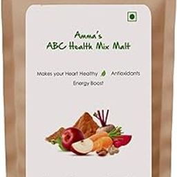Amma's ABC malt Powder | Apple,Beetroot,Carrot | No Food Color | 100% Natural | No Refined Sugar | Vegan Free | Added Whole Some Nuts (250gms)-5