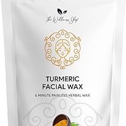 The Wellness Shop - Turmeric Facial Wax Powder - 5 minute Painless Face Hair Removal with Skin-Brightening Benefits - Upper Lips and Facial Hair Removal for Women and Girls (100gm)-15