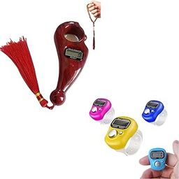 MKY Portable Digital Jaap Mala Counter with Detachable Tasbeeh Rotating Prayer Beads Misbaha Mantra Finger Counter for Chanting Count Machine Jaap Mala Tulsi Japa Counter Naam Jap-image-88