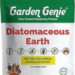 Garden Genie 100% Natural Diatomaceous Earth Powder I Insect Control for Plants I Effective Against Dog Ticks & Flea, Cockroach, Bedbugs, Ants etc | Organic Pest Control for Your Home & Garden - 380g-picture-18