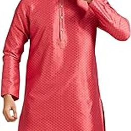 Men's Art Silk Self Design Kurta (1pc)-picture-15
