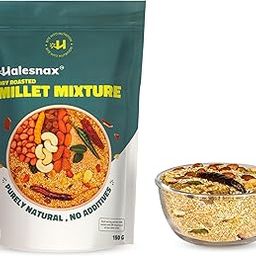 Halesnax Dry Roasted Millet Mixture, 150g | High in Fiber & Protein-Rich | No Preservatives | Gluten-Free | Supports Bone Health & Digestion | Ideal for Kids, Adults & Pregnant Women | Wholesome & Crunchy Healthy Snack-image-53