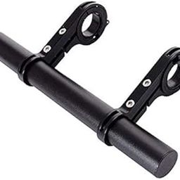 Outdazzle Carbon Fiber Lightweight Double - Cycle Handle bar Extender - with Aluminum Alloy Bracket - Cycle Handle bar Grip (Black)-2