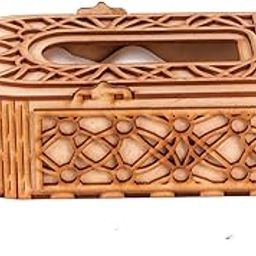 MDF Wooden Tissue Holder Box for Dining Table, Kitchen, Office & Car | Elegant Napkin Dispenser with Smooth Finish | Tabletop Tissue Organizer (178)-image-23